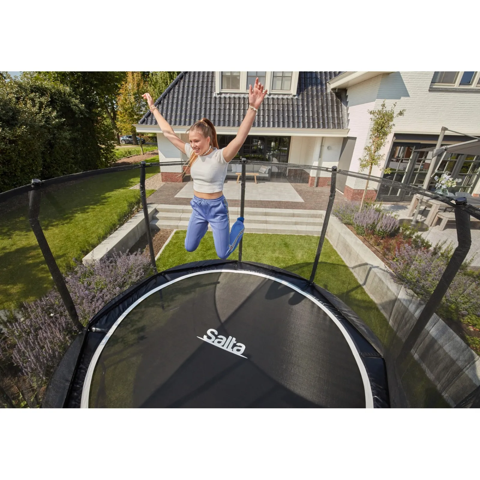 Salta Trampolin|Trampolin First Class grün