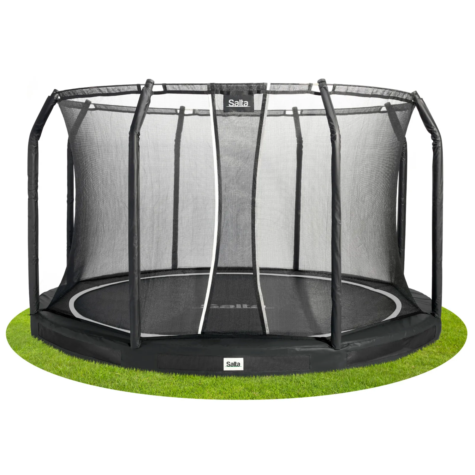 Salta Trampolin|Trampolin Premium Ground (Ausstellungsstück) 251 cm inkl. Sicherheitsnetz schwarz