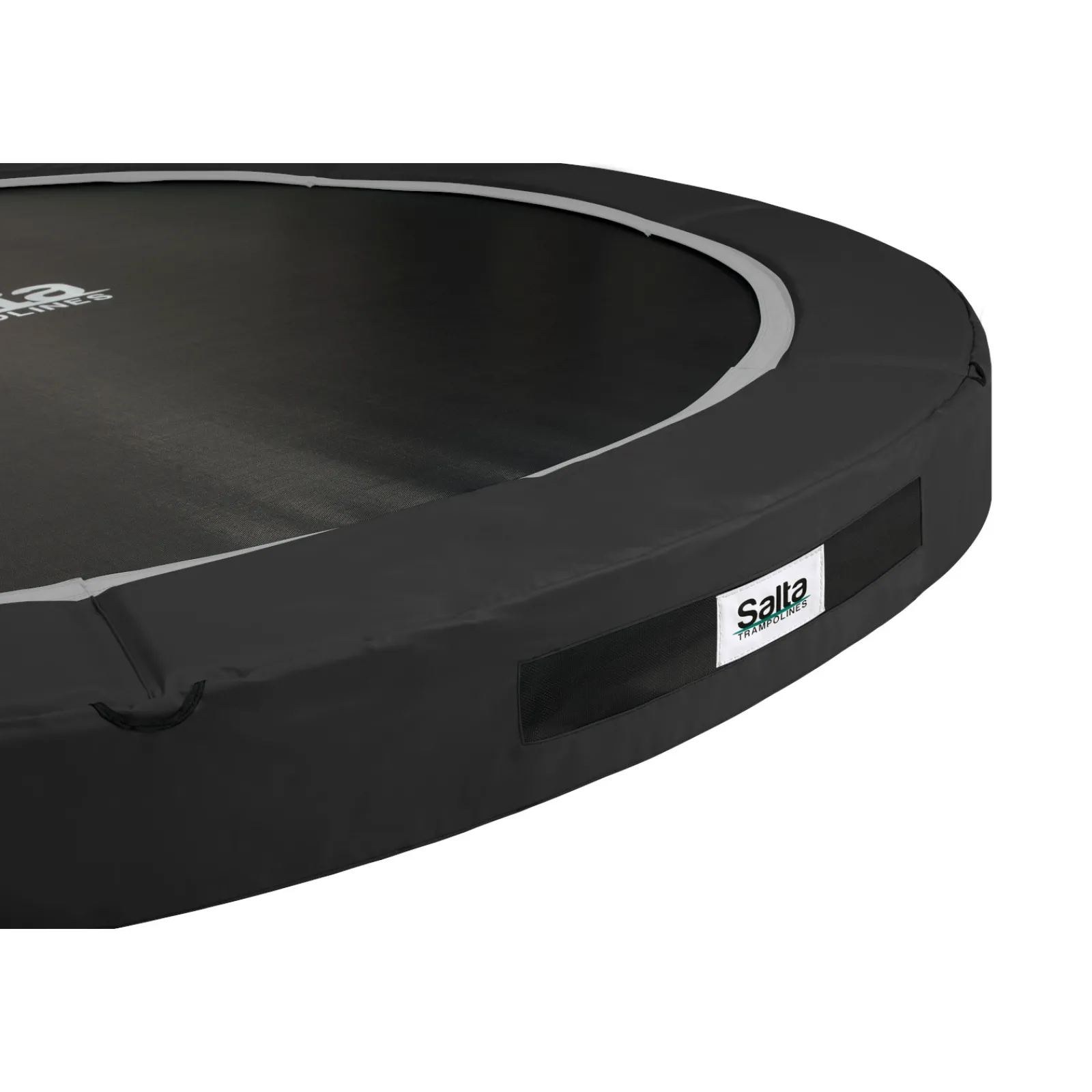 Salta Trampolin|Trampolin Premium Ground (Ausstellungsstück) 251 cm inkl. Sicherheitsnetz schwarz