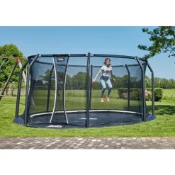 Salta Trampolin|Trampolin Royal Baseground inkl. Sicherheitsnetz 251 cm
