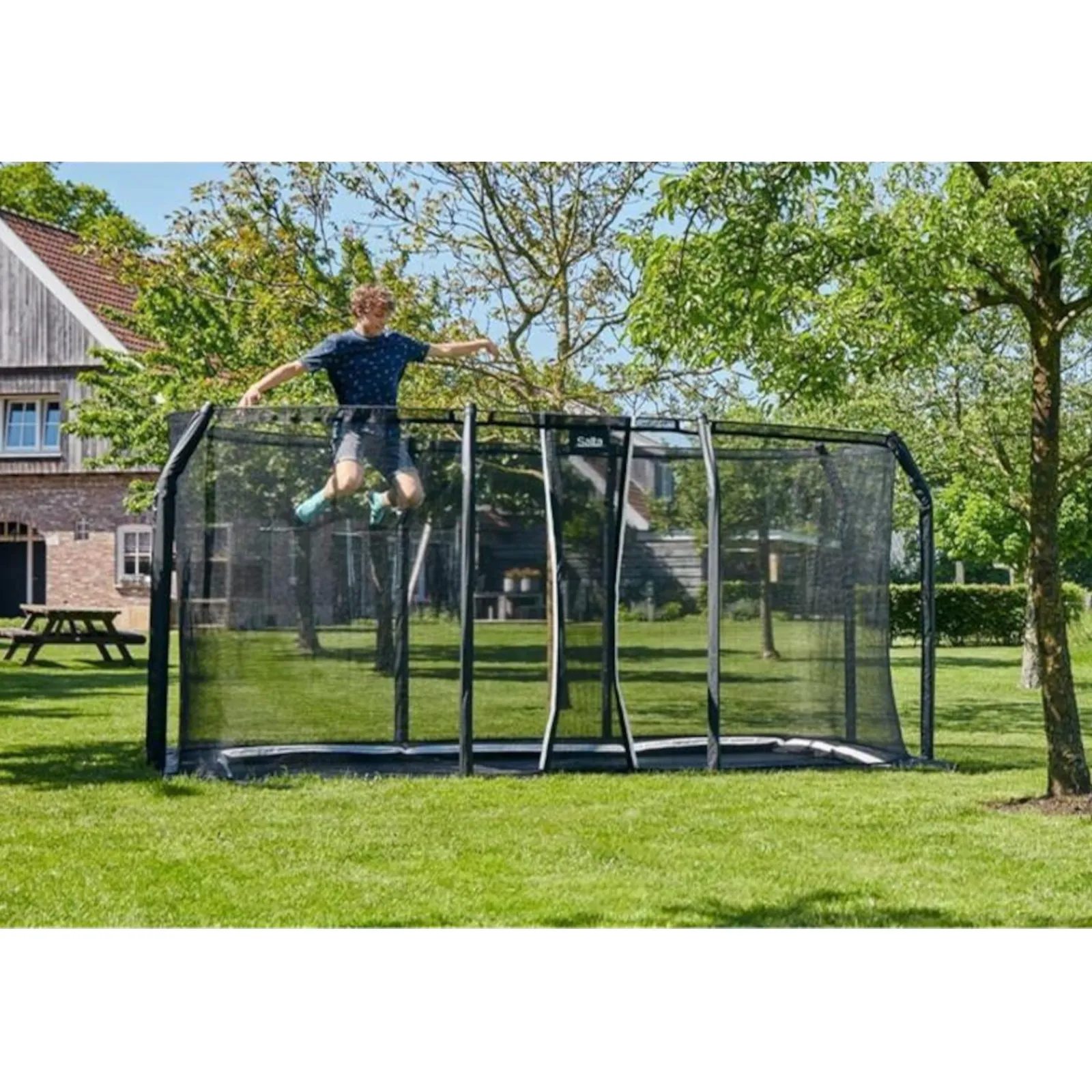 Salta Trampolin|Trampolin Royal Baseground rechteckig inkl. Netz 214 x 305 cm