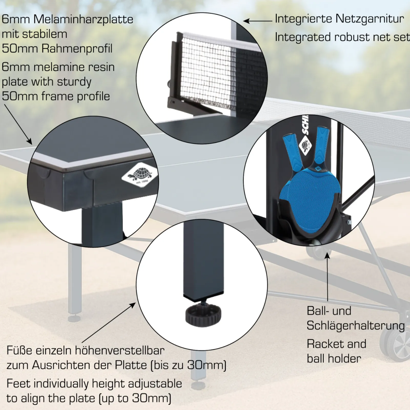 Schildkröt Outdoor-Tischtennisplatte|Outdoor Tischtennisplatte ProTec