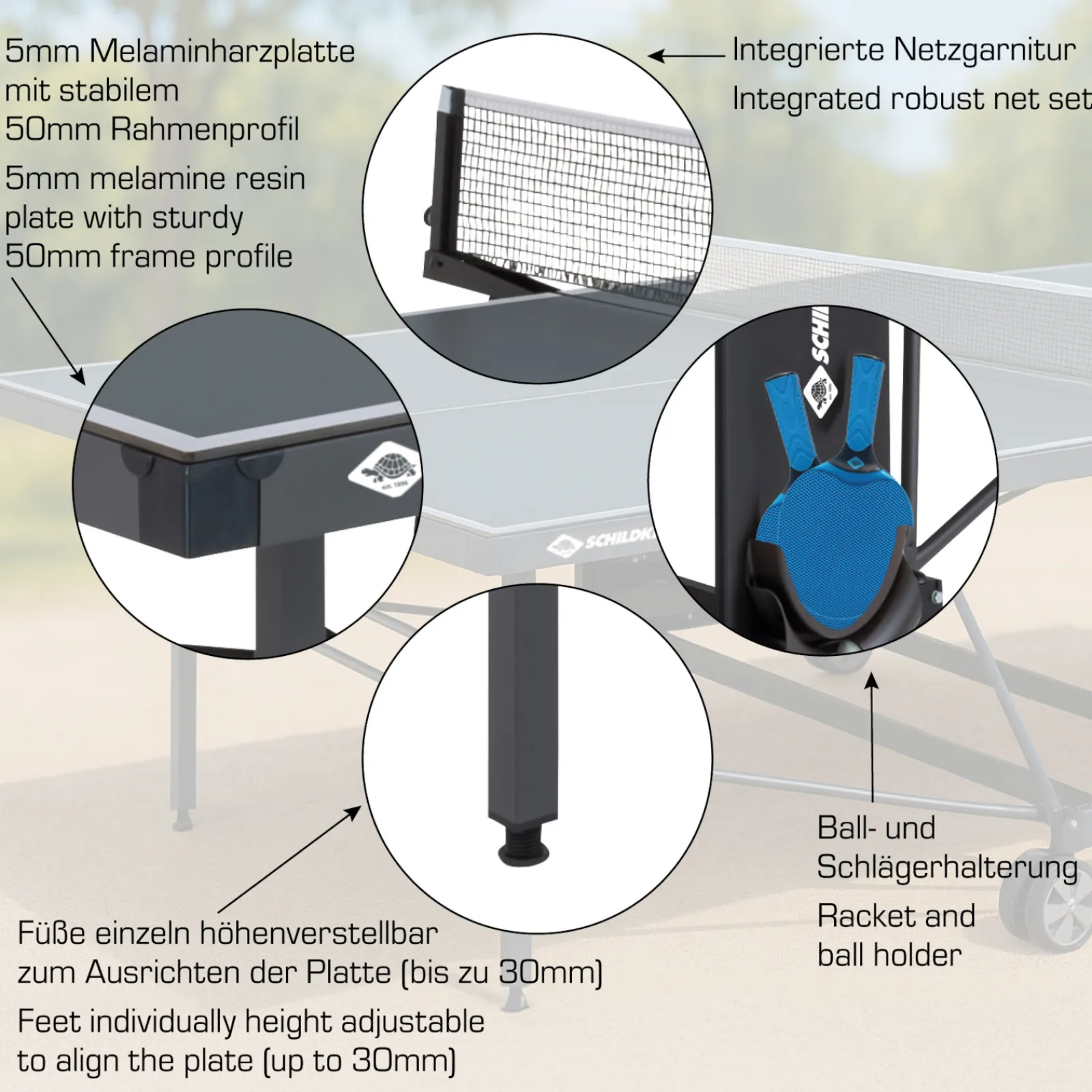 Schildkröt Outdoor-Tischtennisplatte|Outdoor Tischtennisplatte PowerTec