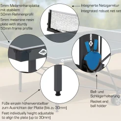 Schildkröt Outdoor-Tischtennisplatte|Outdoor Tischtennisplatte PowerTec inkl. Zubehör-Set