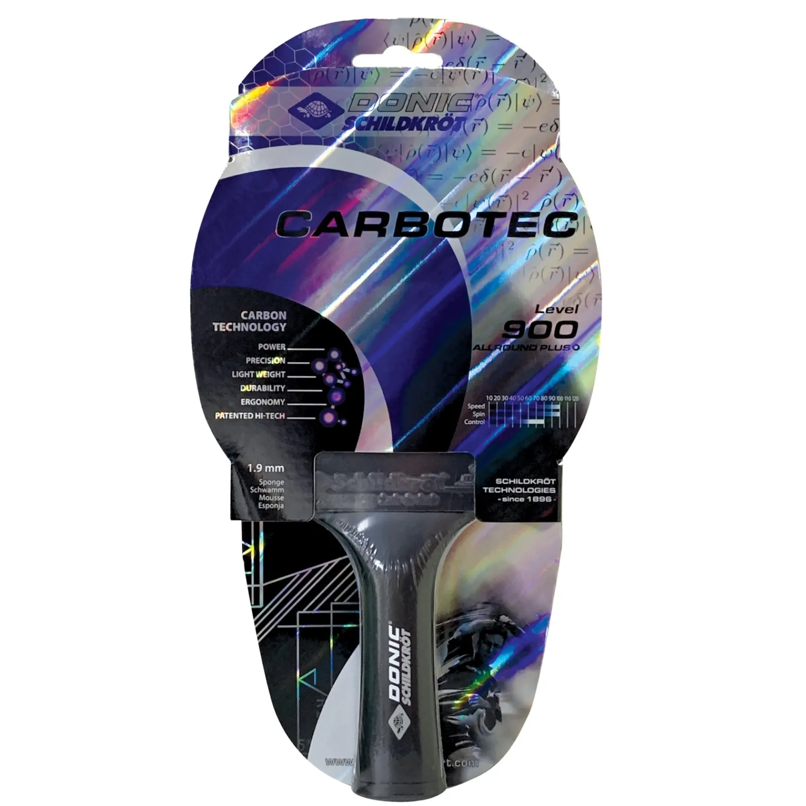 Schildkröt Tischtennisschläger|Tischtennisschläger CarboTec 900