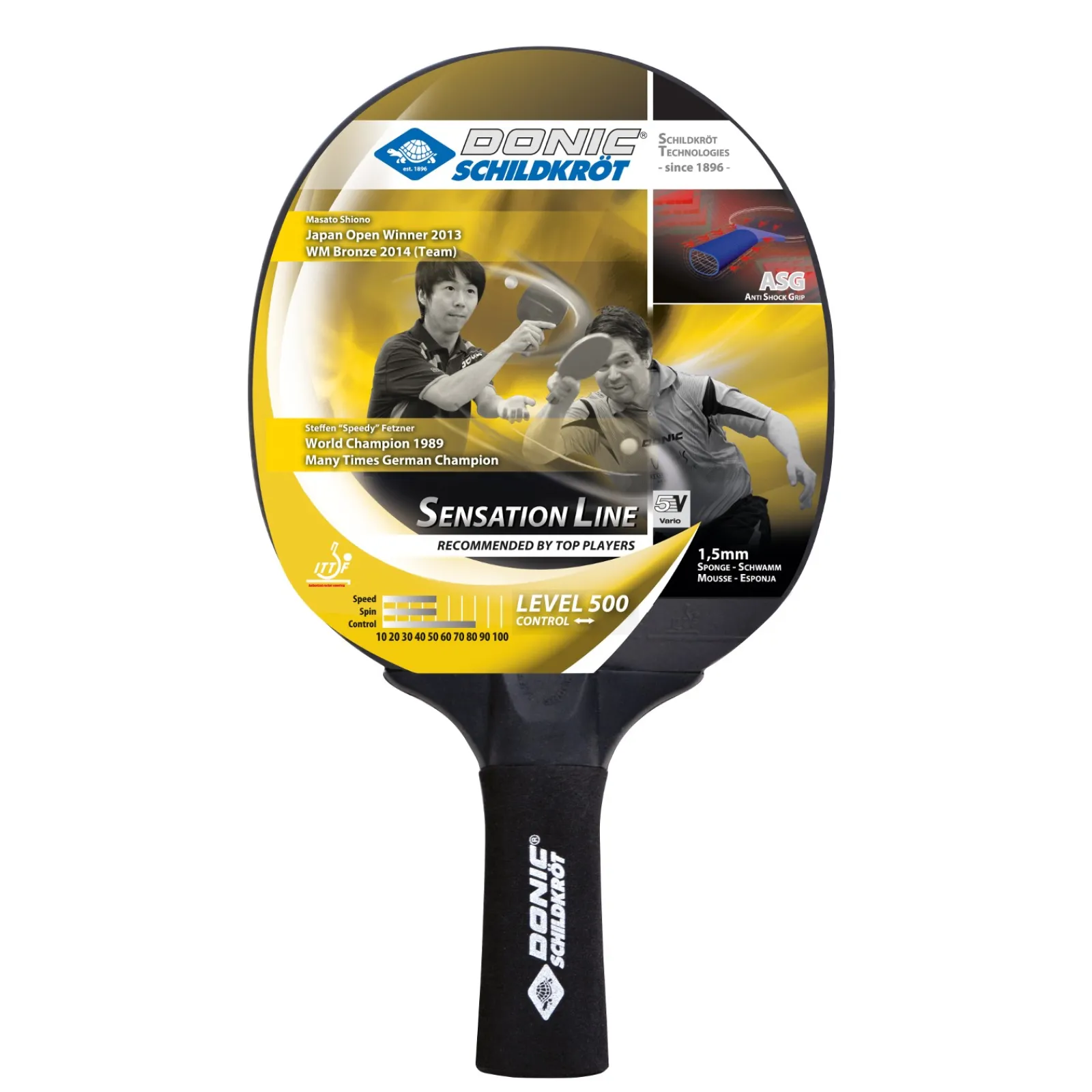 Schildkröt Tischtennisschläger|Tischtennisschläger Sensation 500