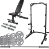 Taurus Hantelbank|Langhantelstation|Freihantel-Set Deluxe | Rack Bank und Hanteln