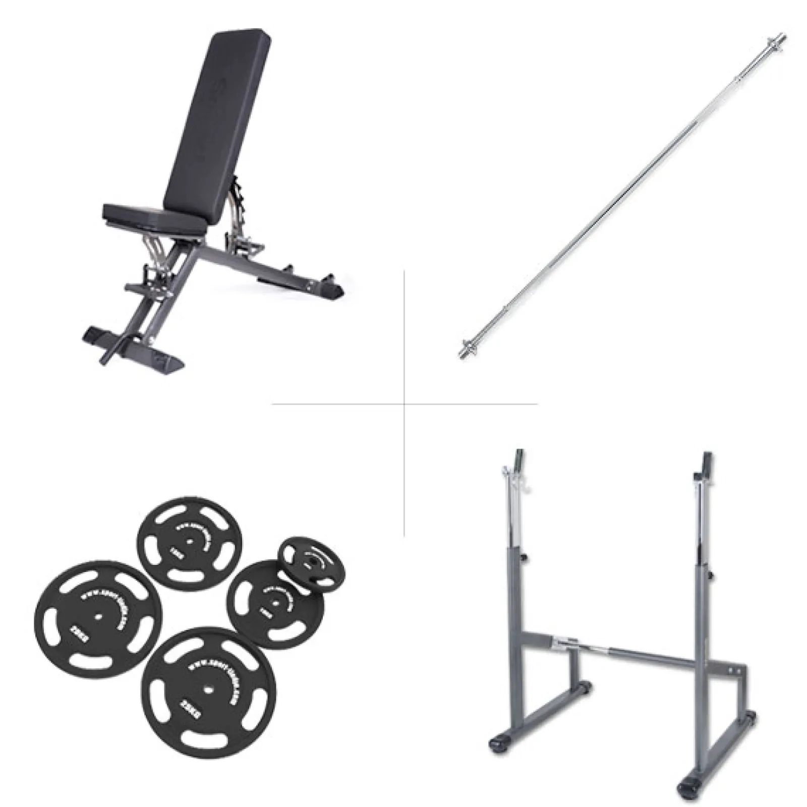 Taurus Hantelbank|Hantelbank B900 inkl. Langhantelablage und 75kg Set