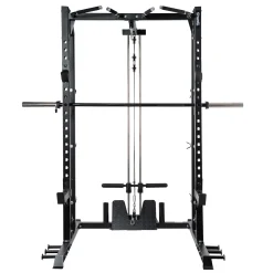 Taurus Kraftstation|Langhantelstation|MS15 Pro Half Rack mit Smith und Kabelzug
