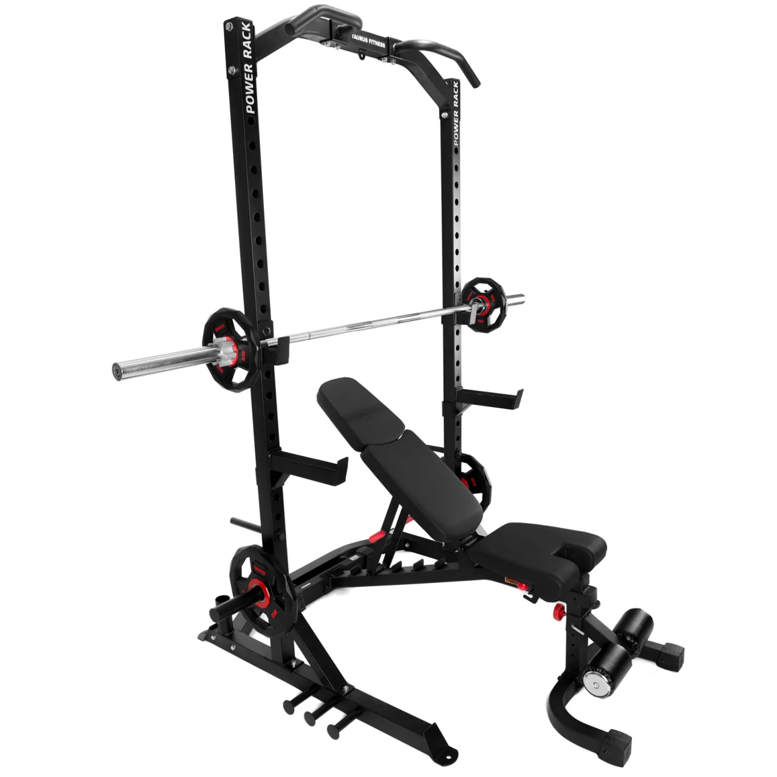 Taurus Langhantelstation|Squat Rack inkl. Hantelbank B990 F.I.D.
