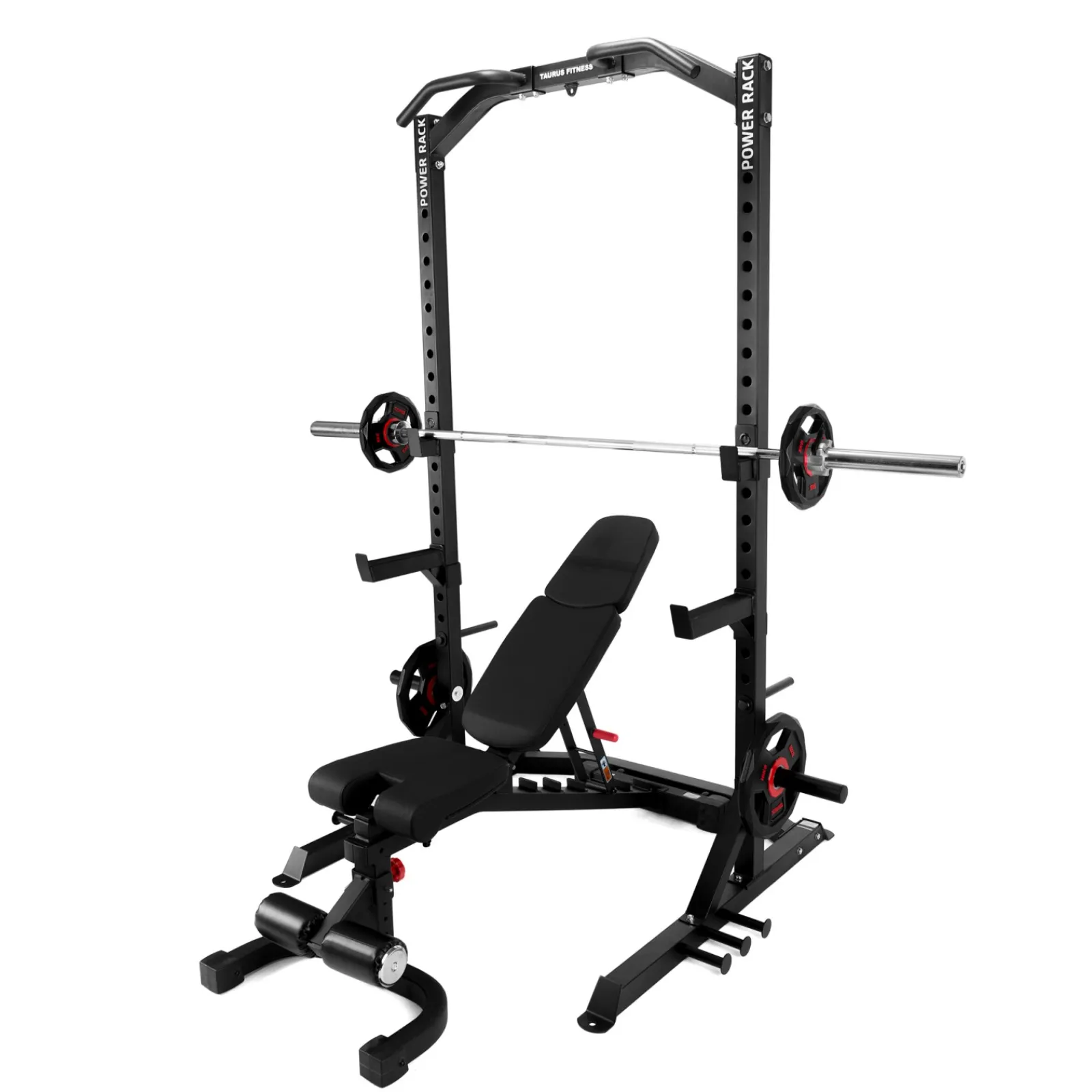 Taurus Langhantelstation|Squat Rack inkl. Hantelbank B990 F.I.D.