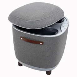 Taurus Wellness Massagegeräte|Fußmassage-Hocker Grau