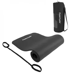 Tunturi Yogamatte & Gymnastikmatte|Fitnessmatte NBR schwarz