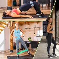 Tunturi Yogamatte & Gymnastikmatte|Fitnessmatte NBR schwarz